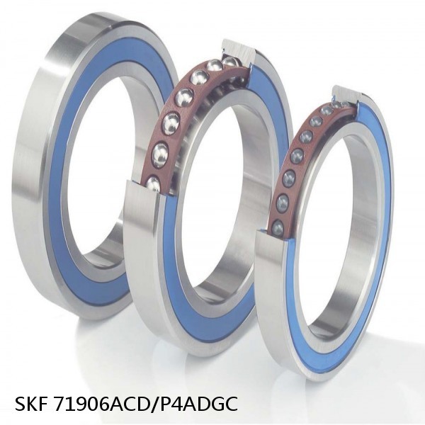 71906ACD/P4ADGC SKF Super Precision,Super Precision Bearings,Super Precision Angular Contact,71900 Series,25 Degree Contact Angle #1 small image